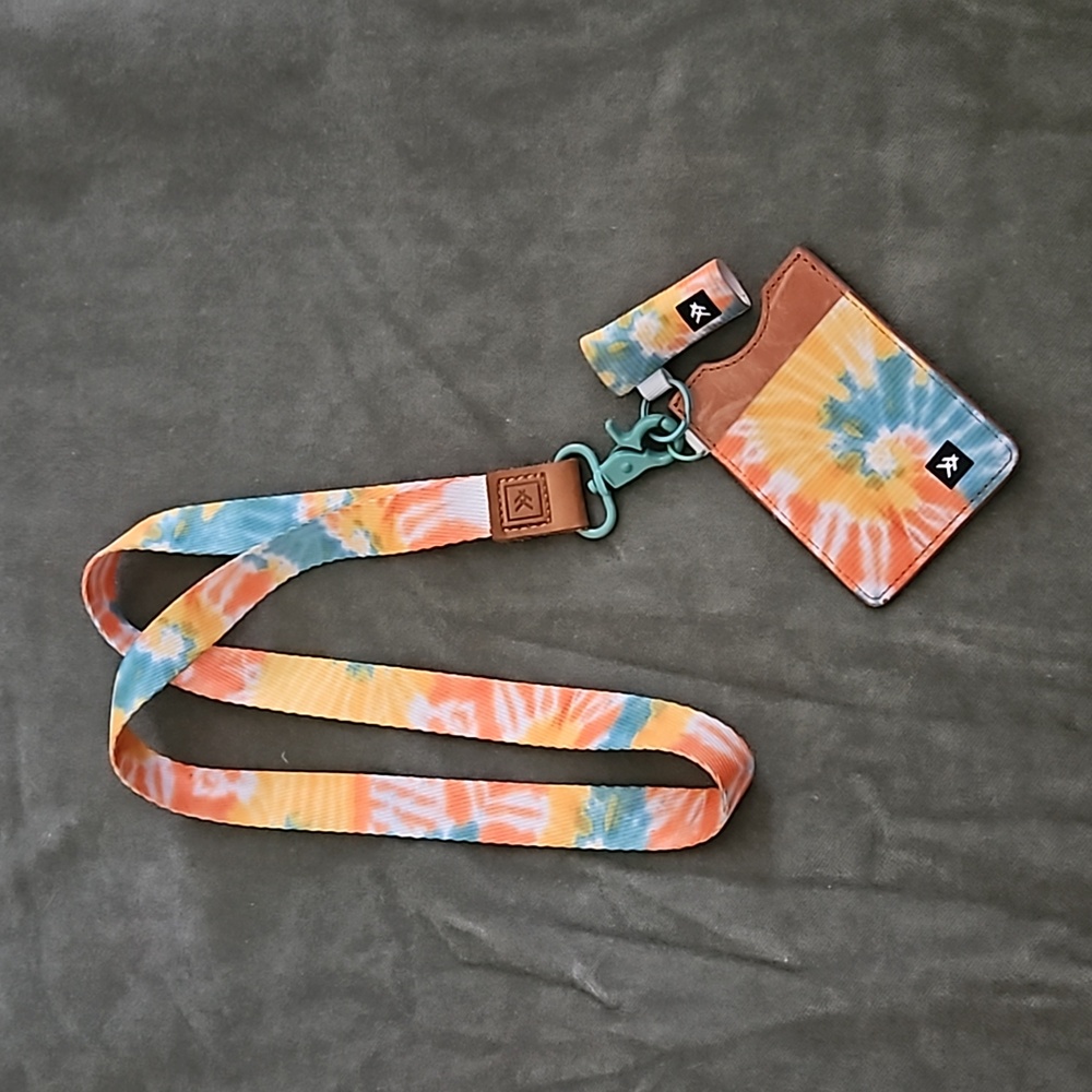 Kokomo Ronnie lanyard, vertical wallet, and lip balm holder set